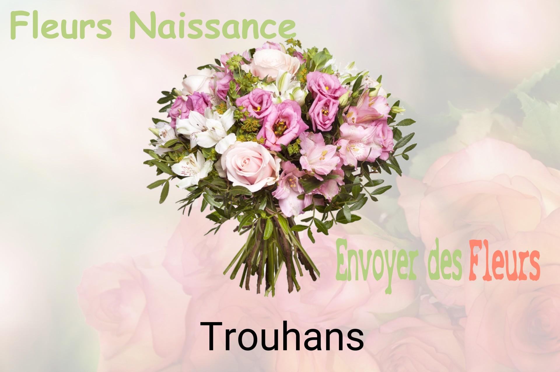 Bouquet de fleurs de naissance livré à Trouhans